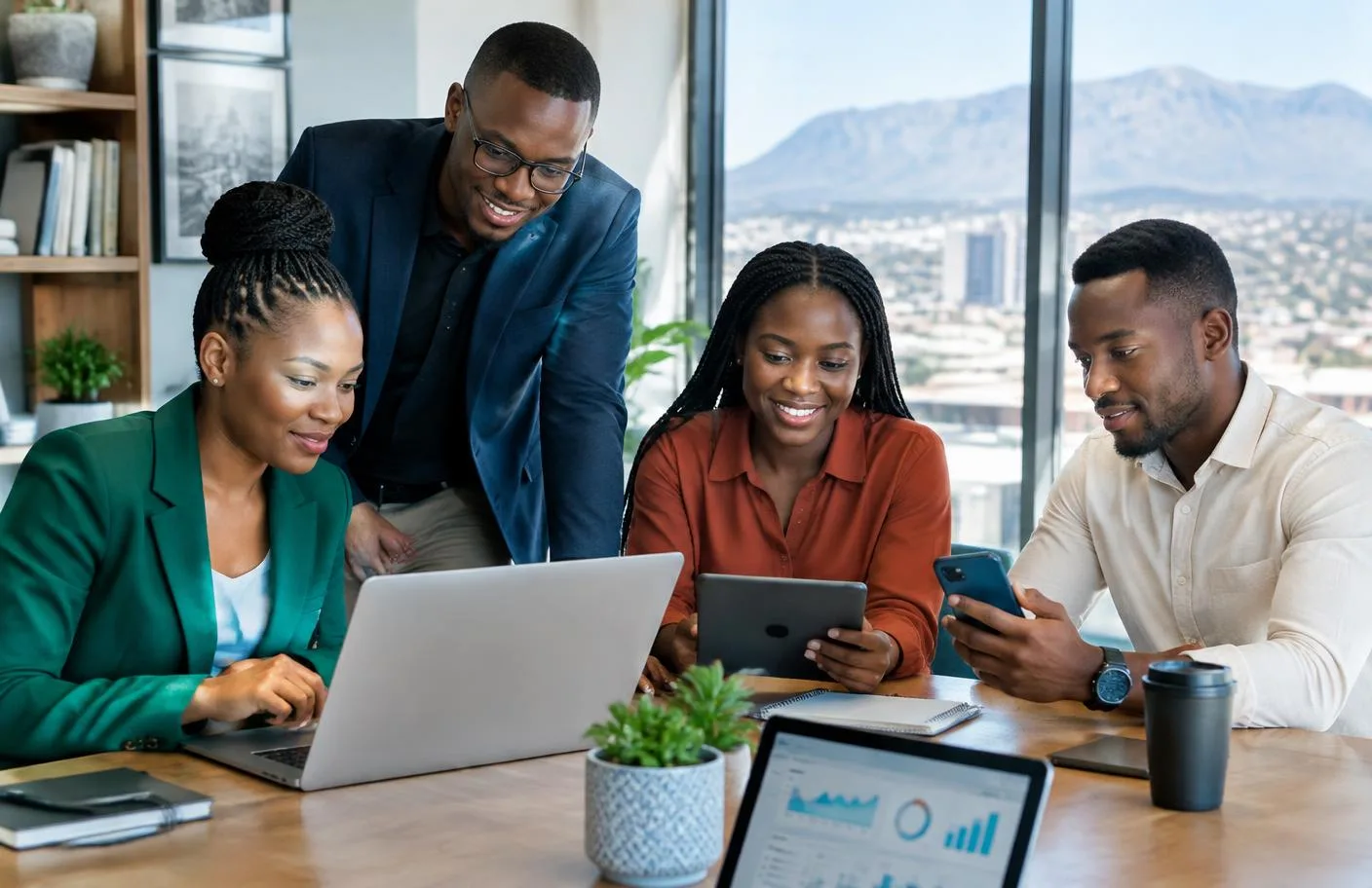 African digital entrepreneurs at work